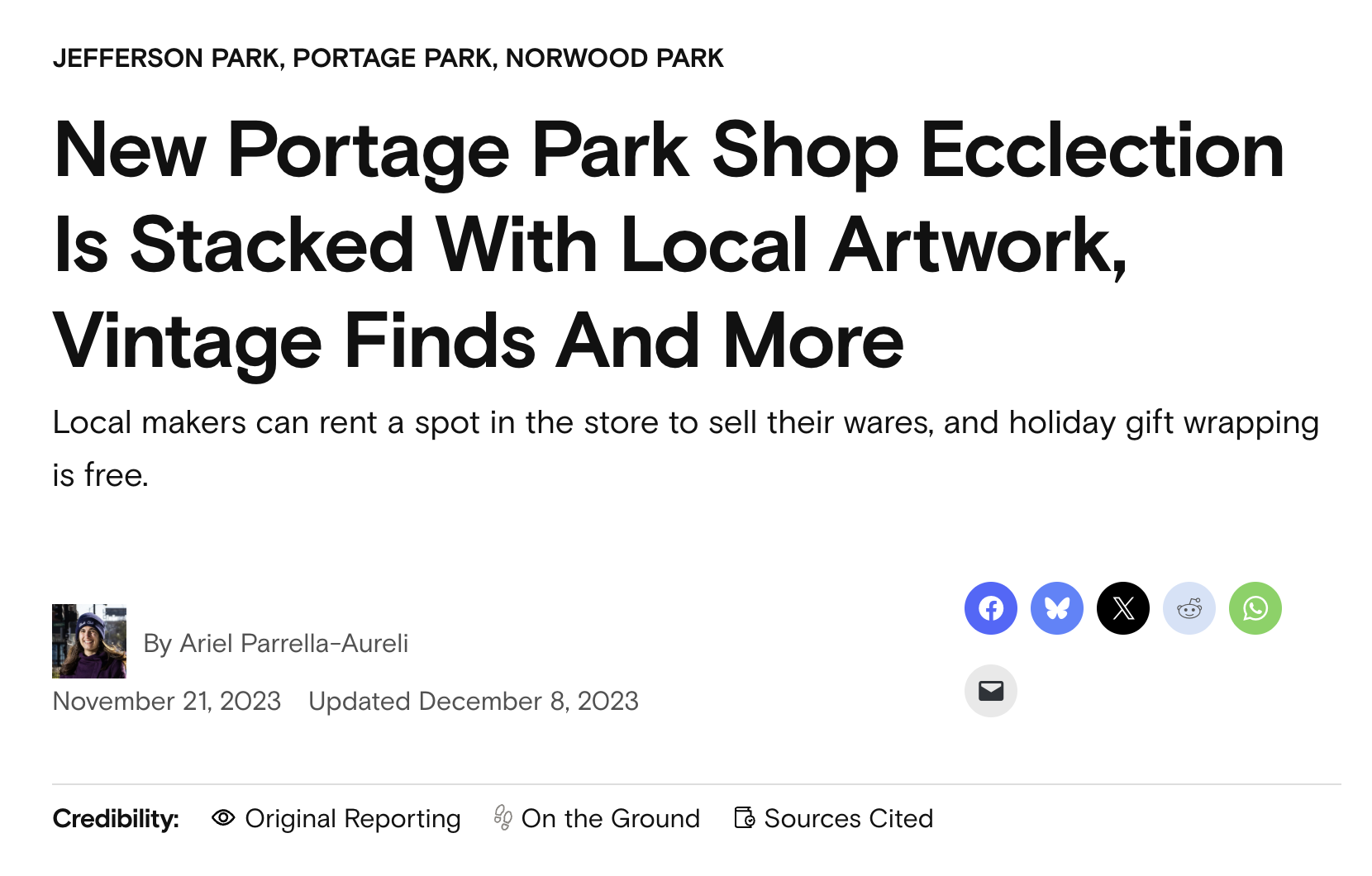 New Portage Park Shop Ecclection Is Stacked With Local Artwork, Vintage Finds And More